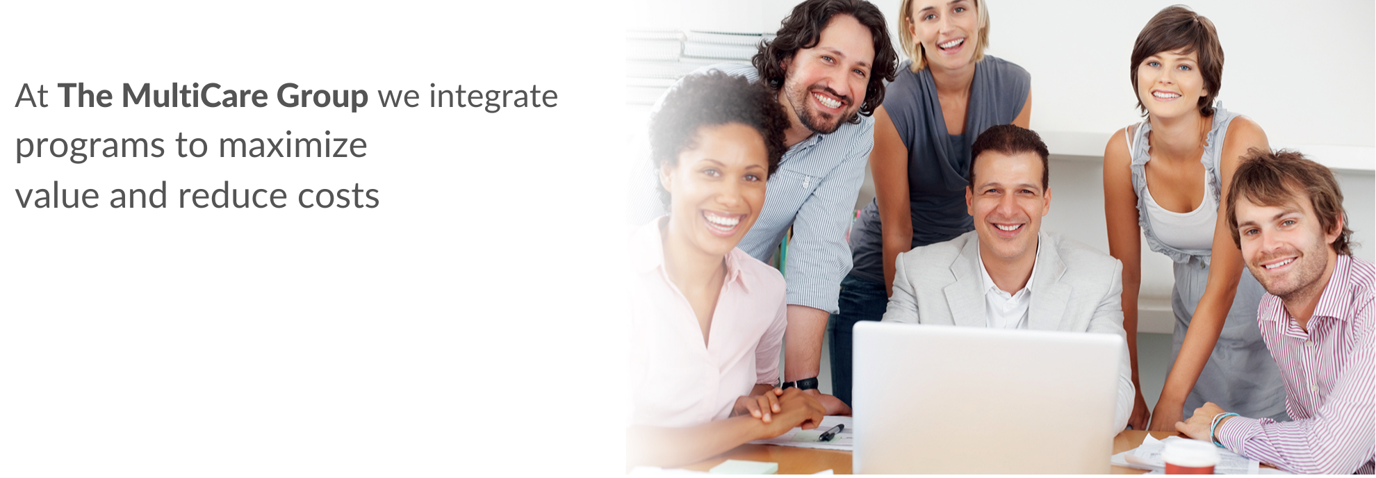 The MultiCaregroup website banner - Integrate